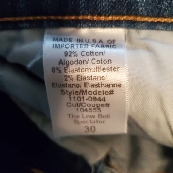 Current/Elliott Acid wash Bootcut Jeans 30 - Picture 6 of 6